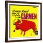 Barney Kessel, Japanese release of the Carmen Album-null-Framed Art Print
