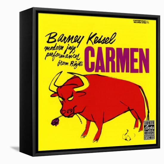 Barney Kessel, Japanese release of the Carmen Album-null-Framed Stretched Canvas