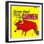 Barney Kessel, Japanese release of the Carmen Album-null-Framed Art Print