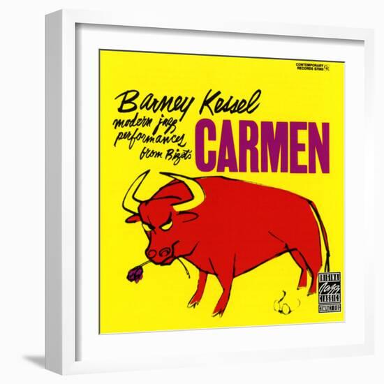 Barney Kessel, Japanese release of the Carmen Album-null-Framed Art Print