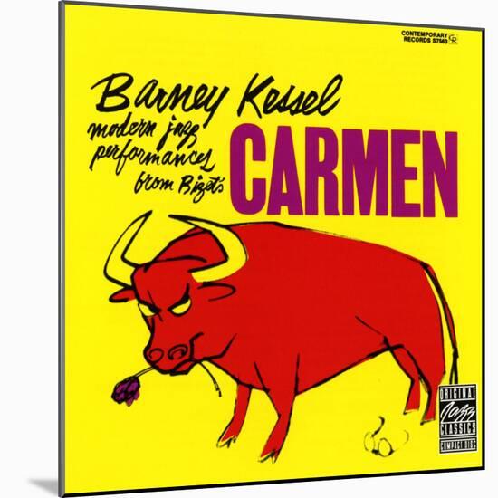 Barney Kessel, Japanese release of the Carmen Album-null-Mounted Art Print