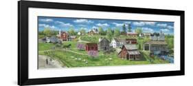 Barns and Silos-Bob Fair-Framed Giclee Print