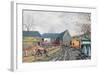 Barns in Winter, 1943-Tristram Paul Hillier-Framed Giclee Print