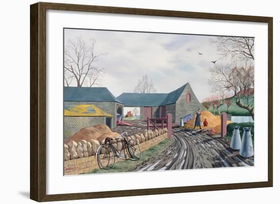 Barns in Winter, 1943-Tristram Paul Hillier-Framed Giclee Print