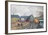 Barns in Winter, 1943-Tristram Paul Hillier-Framed Giclee Print