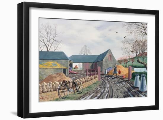 Barns in Winter, 1943-Tristram Paul Hillier-Framed Giclee Print