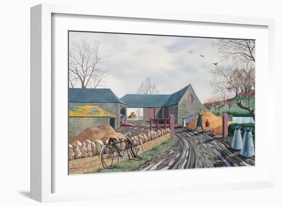 Barns in Winter, 1943-Tristram Paul Hillier-Framed Giclee Print