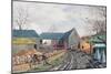 Barns in Winter, 1943-Tristram Paul Hillier-Mounted Giclee Print