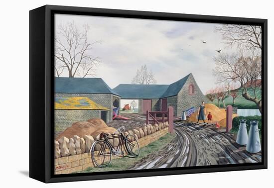 Barns in Winter, 1943-Tristram Paul Hillier-Framed Stretched Canvas