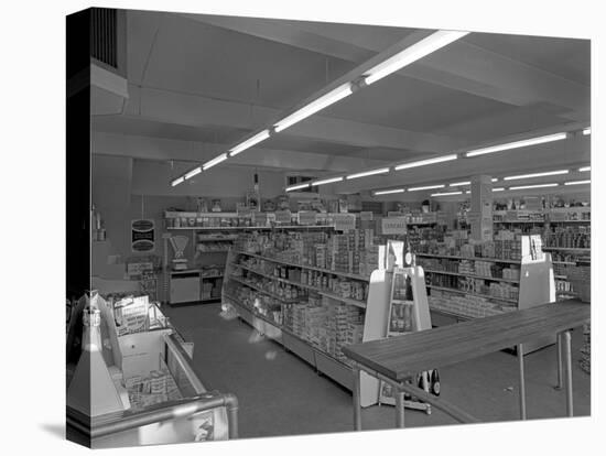 Barnsley Co-Op, Kendray Branch Interior, Barnsley, South Yorkshire, 1961-Michael Walters-Stretched Canvas