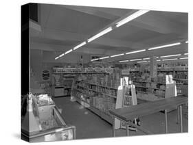 Barnsley Co-Op, Kendray Branch Interior, Barnsley, South Yorkshire, 1961-Michael Walters-Stretched Canvas