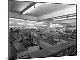Barnsley Co-Op, Park Road Branch Interior, South Yorkshire, 1961-Michael Walters-Mounted Photographic Print