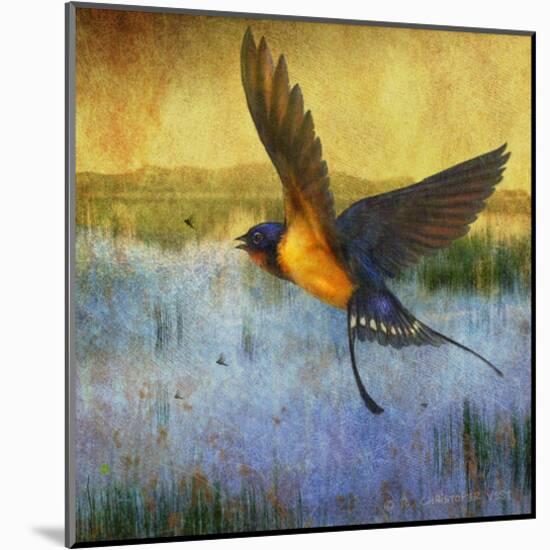 Barnswallow-Chris Vest-Mounted Art Print