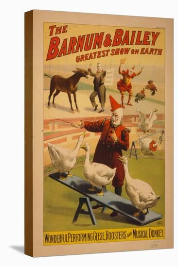 Barnum and Bailey Circus poster, c.1900-null-Stretched Canvas
