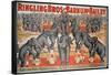 Barnum and Bailey Circus Poster-American School-Framed Stretched Canvas