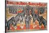 Barnum and Bailey Circus Poster-American School-Stretched Canvas