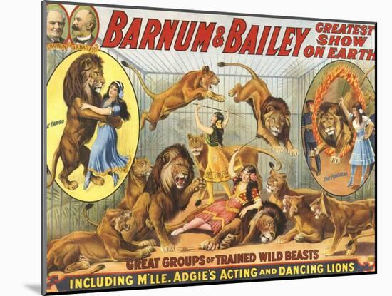 Barnum & Bailey's, 1915, USA-null-Mounted Giclee Print