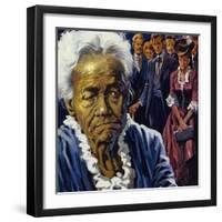 Barnum Heard of Joyce Heth, Put Her on Show and Made a Fortune-null-Framed Premium Giclee Print