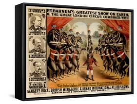 Barnum's Greatest Show on Earth, 1882-null-Framed Stretched Canvas