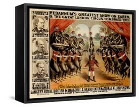 Barnum's Greatest Show on Earth, 1882-null-Framed Stretched Canvas