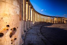 Columns in Ancient Ruins in the Ancient City of Jerash - Jordan 20.01.2014-Barnuti Daniel Ioan-Photographic Print