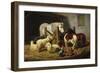 Barnyard, 1860-Arthur Fitzwilliam Tait-Framed Giclee Print