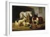 Barnyard, 1860-Arthur Fitzwilliam Tait-Framed Giclee Print