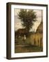 Barnyard, 1872-Silvestro Lega-Framed Giclee Print