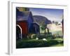 Barnyard and Chickens-George Wesley Bellows-Framed Giclee Print