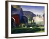 Barnyard and Chickens-George Wesley Bellows-Framed Giclee Print