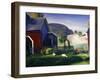 Barnyard and Chickens-George Wesley Bellows-Framed Giclee Print
