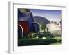 Barnyard and Chickens-George Wesley Bellows-Framed Giclee Print