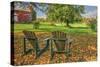 Barnyard Chairs-Robert Goldwitz-Stretched Canvas