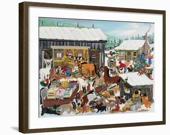 Barnyard Christmas Party-Carol Salas-Framed Giclee Print