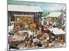 Barnyard Christmas Party-Carol Salas-Mounted Giclee Print