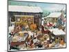 Barnyard Christmas Party-Carol Salas-Mounted Giclee Print