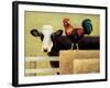 Barnyard Cow-Lowell Herrero-Framed Art Print