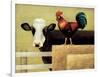 Barnyard Cow-Lowell Herrero-Framed Art Print