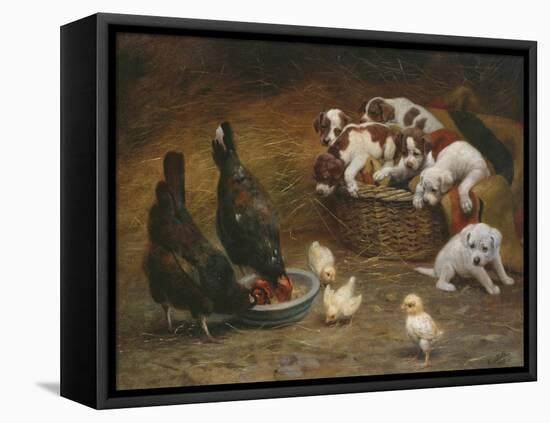 Barnyard Friends-Casper von Reth-Framed Stretched Canvas