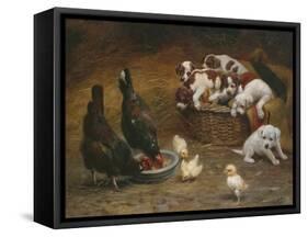 Barnyard Friends-Casper von Reth-Framed Stretched Canvas