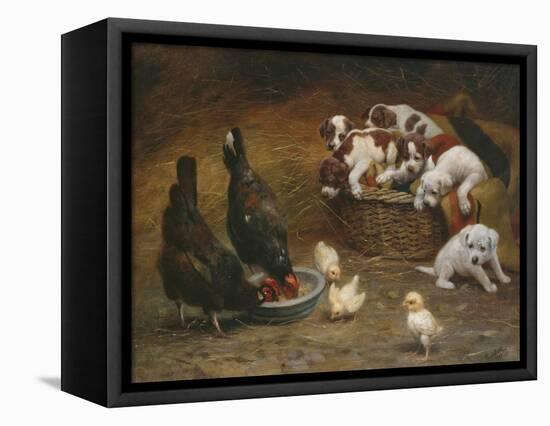 Barnyard Friends-Casper von Reth-Framed Stretched Canvas