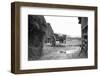 Barnyard Scene in France, Ca. 1935.-Kirn Vintage Stock-Framed Photographic Print