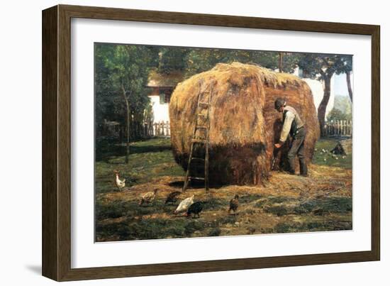 Barnyard-Childe Hassam-Framed Art Print