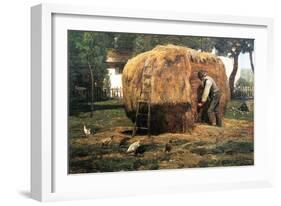 Barnyard-Childe Hassam-Framed Art Print