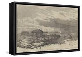Baro Sound in the Gulf of Finland-Oswald Walters Brierly-Framed Stretched Canvas