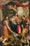 Madonna and Child with St Simon and St Jude (Madonna Di San Simone)-Baroccio-Stretched Canvas