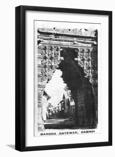 Baroda Gateway, Dabhoi, Gujarat, India, C1925-null-Framed Giclee Print