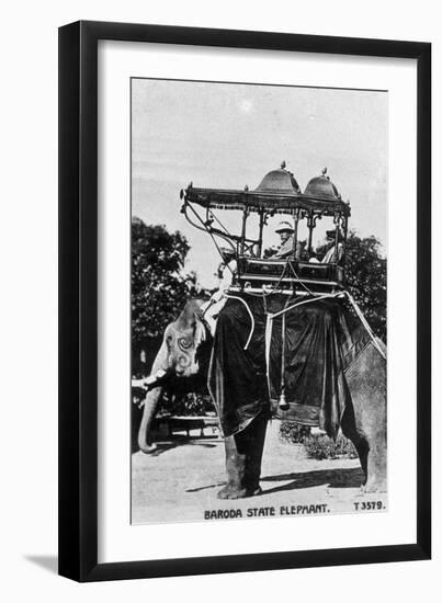 Baroda State Elephant, India, 20th Century-null-Framed Giclee Print