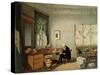 Baron Alexander Von Humboldt in His Study-Eduard Hildebrandt-Stretched Canvas