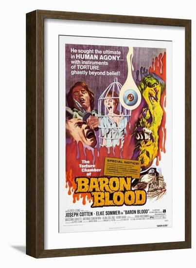 Baron Blood (aka Gli Orrori del Castello di Norimberga)-null-Framed Art Print